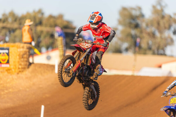 85cc Qualifying at Rd 3 ProMX Championship, MRA,South Australia.
Image Details
Camera: Canon Canon EOS R3
Lens: RF100-300mm F2.8 L IS USM
f 2.8
1/2000 sec
ISO 160
Credit: Marc Jones/Foremost Media
Date: 5 May 2024